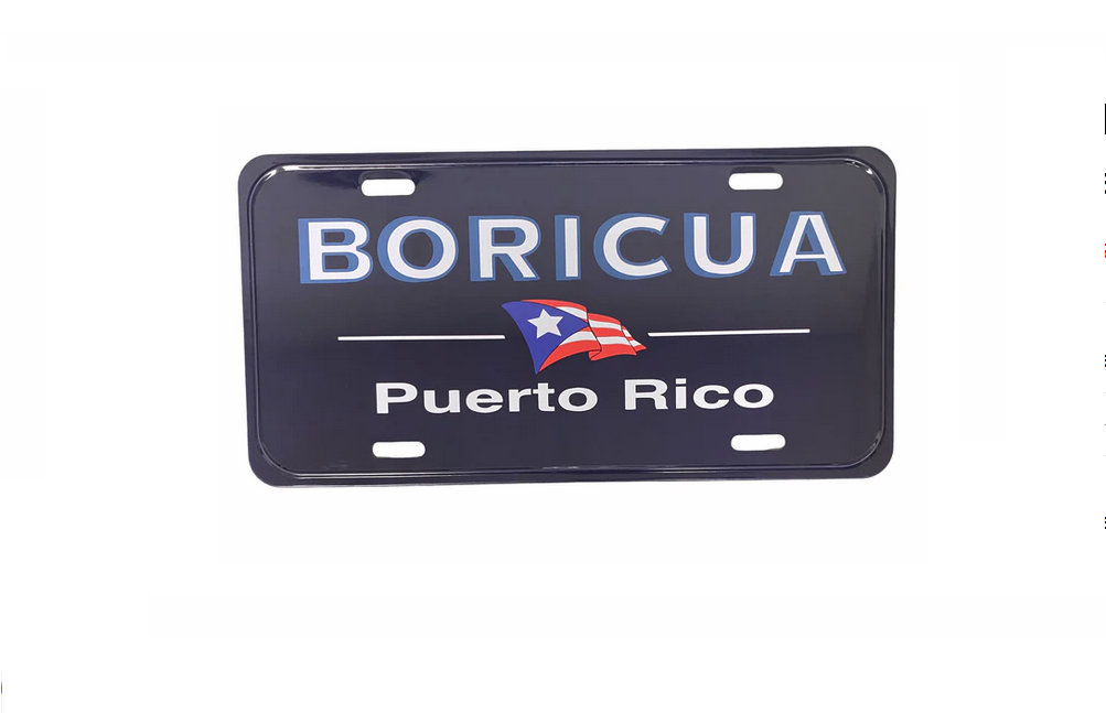 BORICUA Puerto Rico License Plate