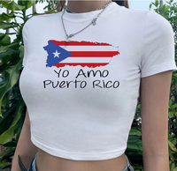 Thumbnail for Yo Amo Puerto Rico Crop Top