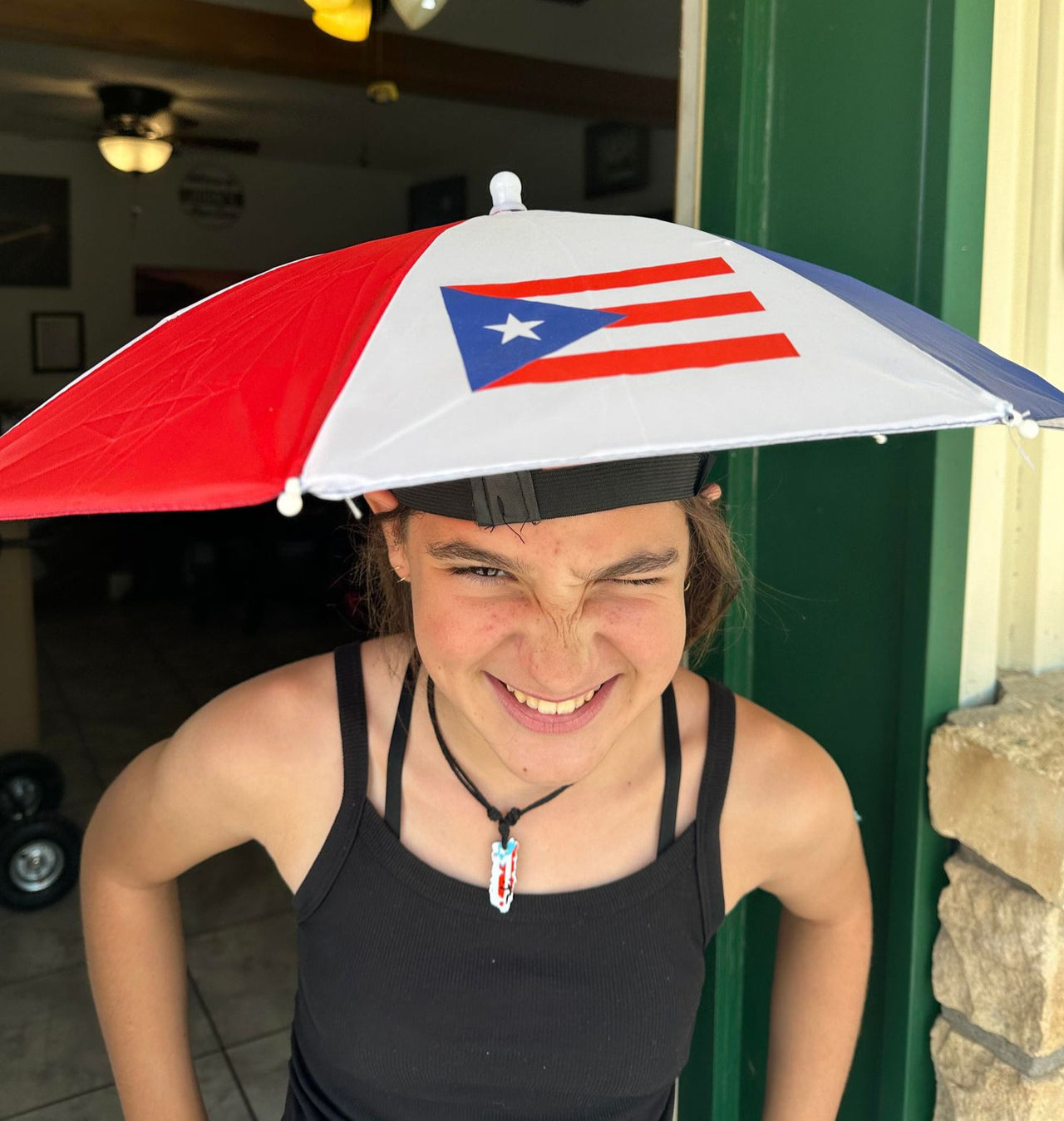 Puerto Rico Flag Umbrella Hat