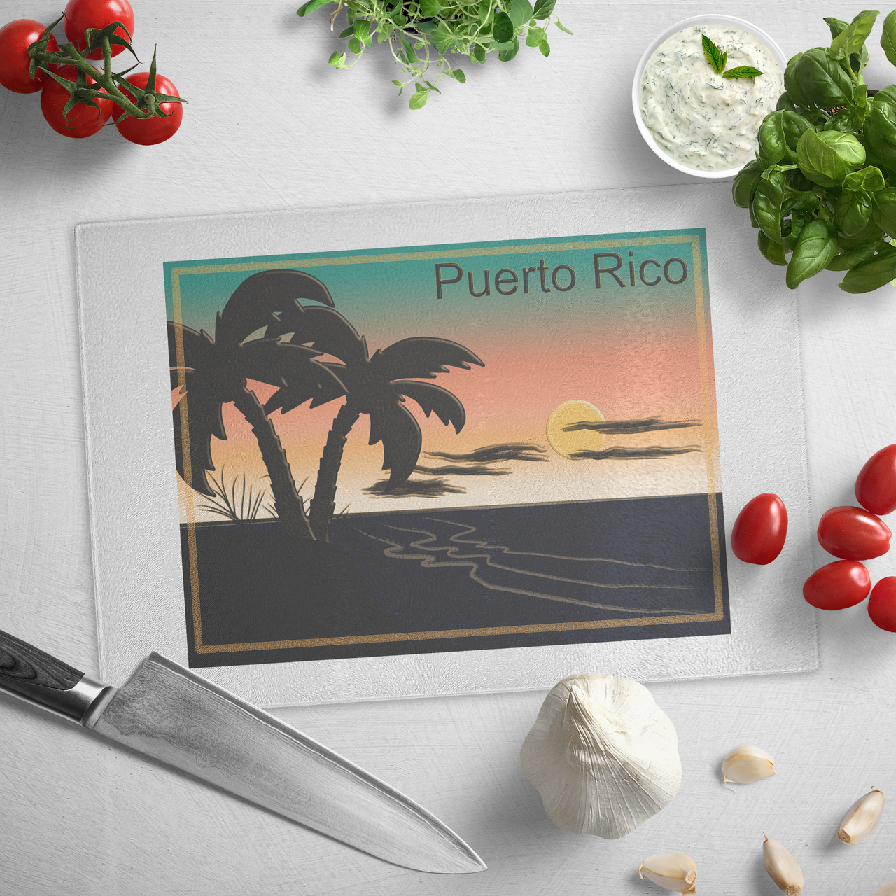 Cutting Board - Puerto Rico Sunset