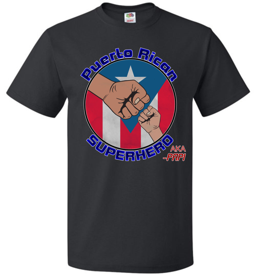 Puerto Rican Superhero AKA Papi - 3 T-Shirt (Small-6XL)