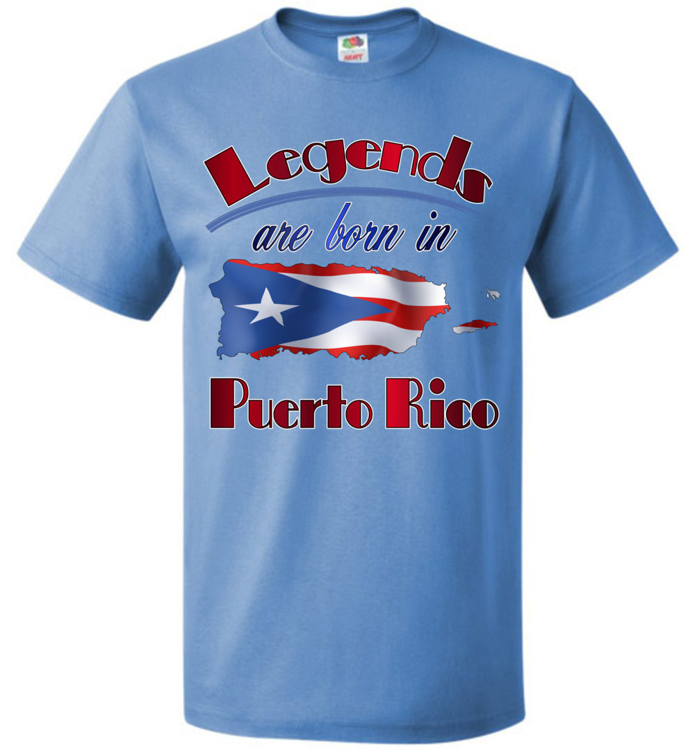 Legends Are Born In Puerto Rico T-Shirt (Small-6XL)