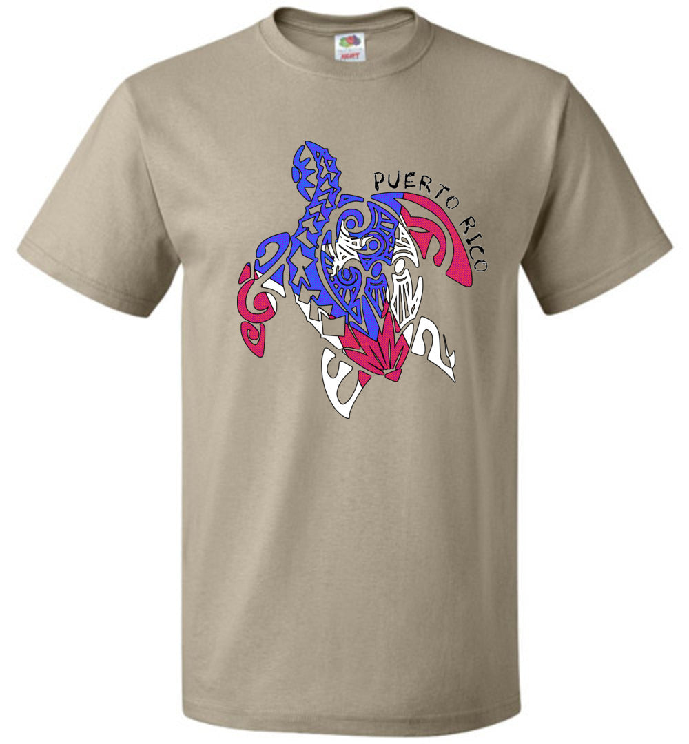 Puerto Rico Flag Turtle Youth Tee (Youth Small - Adult Small)