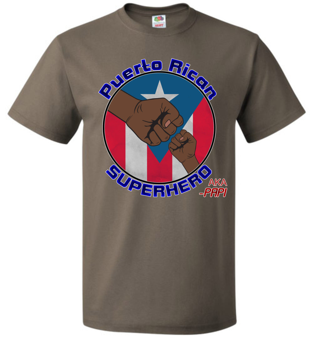 Puerto Rican Superhero AKA Papi - 2 T-Shirt (Small-6XL)