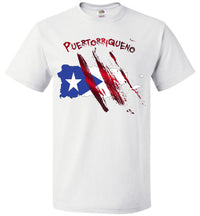 Thumbnail for Puertorriqueno Slash Flag T-Shirt (Youth Med - 6XL)