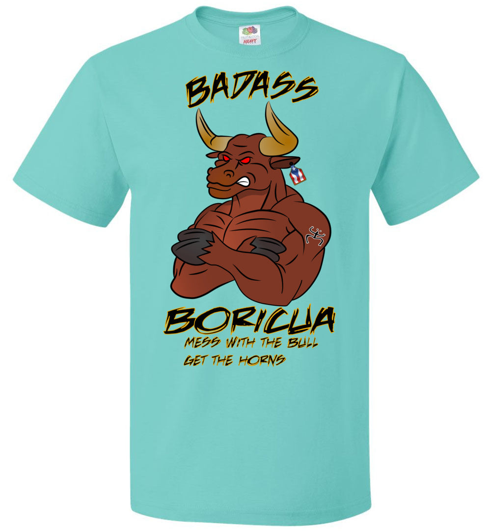 Badass Boricua Bull (Small-6XL) T-Shirt