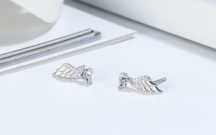 EAGLE WINGS STERLING SILVER EARRING or NECKLACE