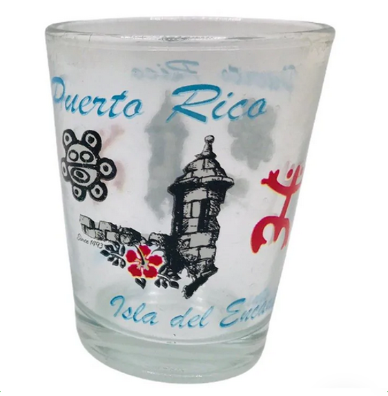 Puerto Rico Themed 2 Set Shot Glass Style B