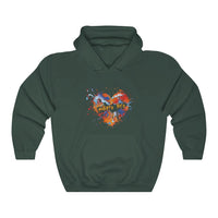 Thumbnail for Puerto Rico Heart Abstract Unisex Heavy Blend™ Hooded Sweatshirt