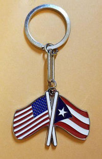 Thumbnail for DUALITY FLAGS Keychain - Puerto Rican Pride