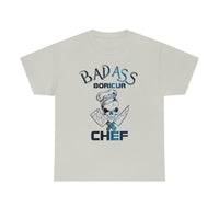 Thumbnail for Badass Boricua Chef Unisex Heavy Cotton Tee