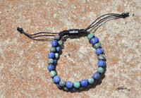 Thumbnail for Dual Row Natural Stone Bracelet (Blue or Green)