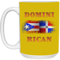 Thumbnail for Domini Rican Fade 15 oz. White Mug - Puerto Rican Pride