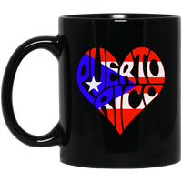 Thumbnail for Heart Puerto Rico 11 oz. Black Mug