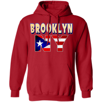 Thumbnail for Brooklyn NY  Pullover Hoodie - Puerto Rican Pride