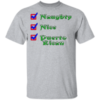 Thumbnail for Naughty Nice PR 5.3 oz. T-Shirt - Puerto Rican Pride