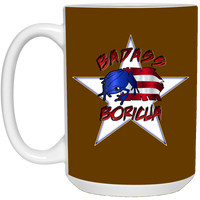 Thumbnail for Badass Boricua 15 oz. White Mug