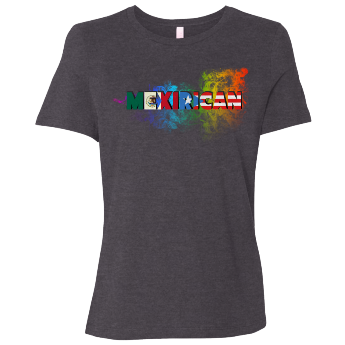 MexiRican Relaxed Jersey Short-Sleeve T-Shirt - Puerto Rican Pride
