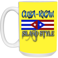 Thumbnail for Cuba-Rican 15 oz. White Mug - Puerto Rican Pride