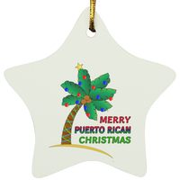 Thumbnail for Merry PR Christmas Star Ornament - Puerto Rican Pride