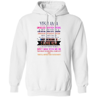 Thumbnail for Spoiled Wife Pullover Hoodie - Puerto Rican Pride
