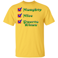 Thumbnail for Naughty Nice PR 5.3 oz. T-Shirt - Puerto Rican Pride