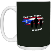 Thumbnail for Puerto Rican Veteran 15 oz. White Mug