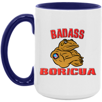 Thumbnail for Badass Coqui Boricua 15oz. Accent Mug