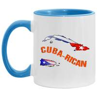 Thumbnail for Cuba-Rican Islands 11OZ Accent Mug - Puerto Rican Pride