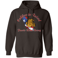 Thumbnail for California Raised PR Strong Pullover Hoodie - Puerto Rican Pride