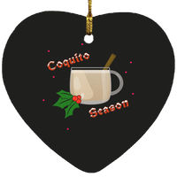 Thumbnail for Coquito Season Heart Ornament - Puerto Rican Pride