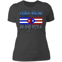 Thumbnail for Cuba-Rican  Ladies' Boyfriend T-Shirt - Puerto Rican Pride