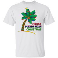 Thumbnail for Merry PR Christmas 5.3 oz. T-Shirt - Puerto Rican Pride