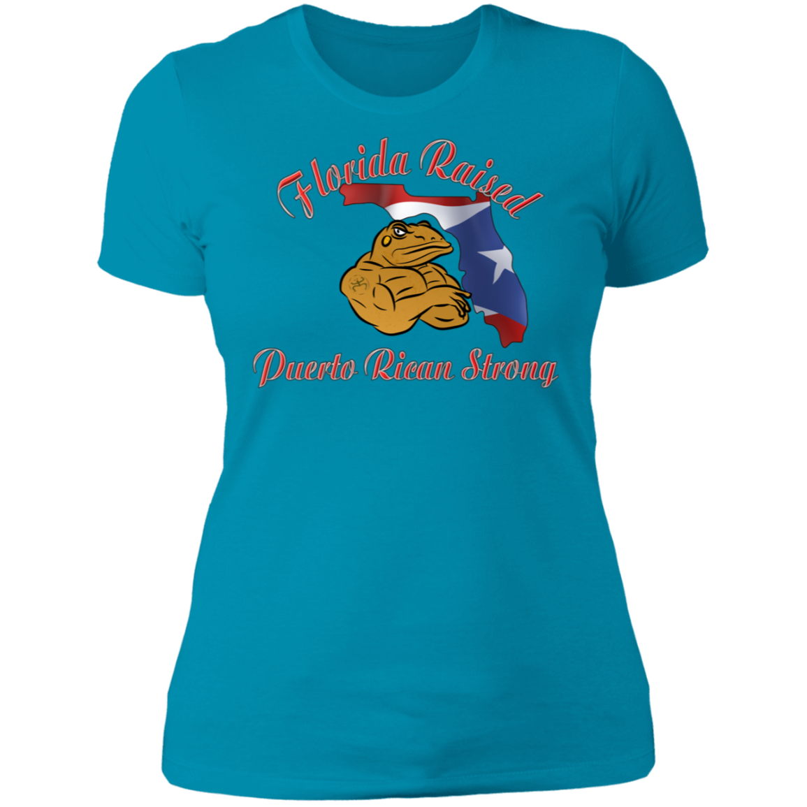 Florida Raised PR Strong Boyfriend T-Shirt - Puerto Rican Pride
