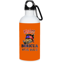 Thumbnail for Badass Boricua Hog Wild 20 oz. Stainless Steel Water Bottle