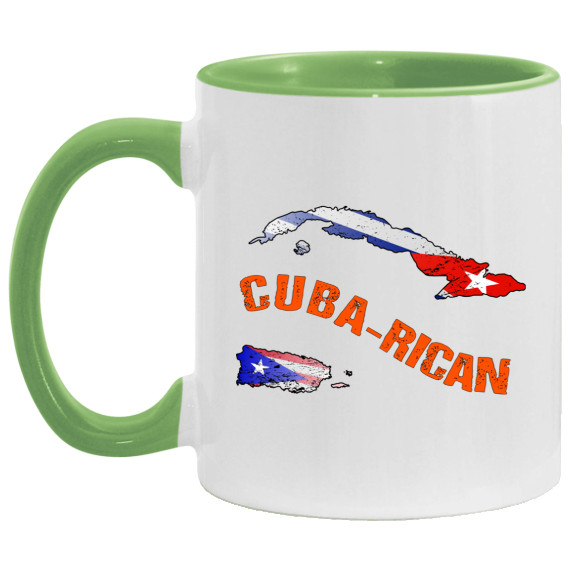 Cuba-Rican Islands 11OZ Accent Mug - Puerto Rican Pride