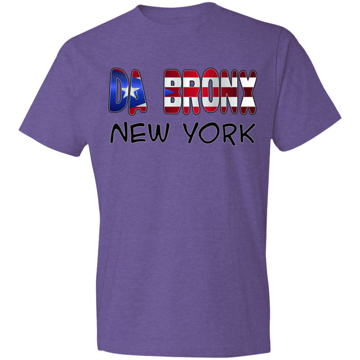 Da Bronx NY Lightweight T-Shirt 4.5 oz - Puerto Rican Pride