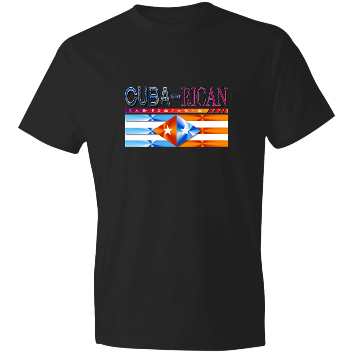 Cuba-Rican Lightweight T-Shirt 4.5 oz - Puerto Rican Pride