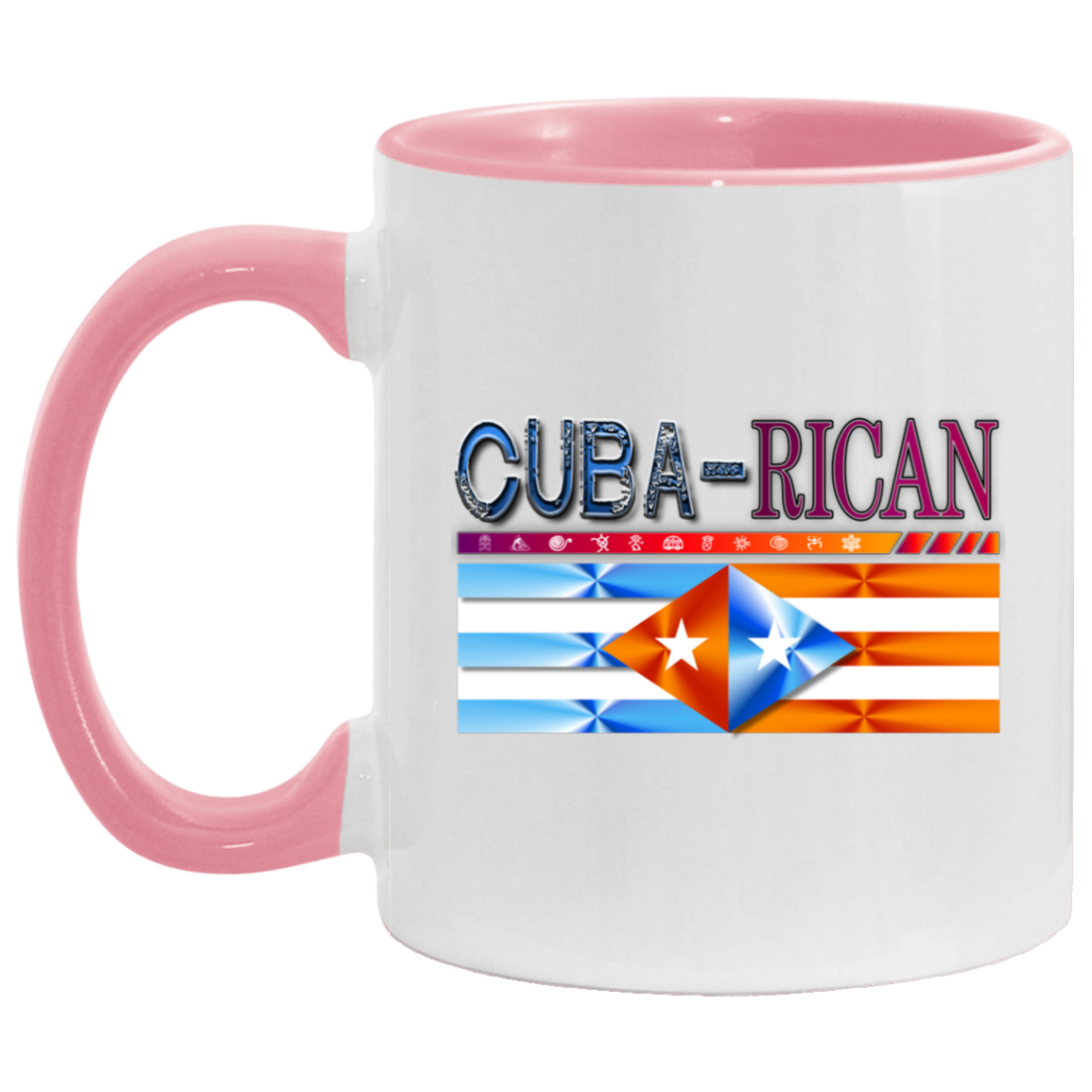Cuba-Rican 11OZ Accent Mug - Puerto Rican Pride