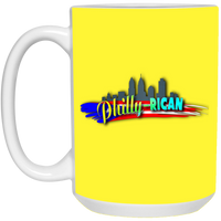 Thumbnail for Philly-Rican 15 oz. White Mug - Puerto Rican Pride