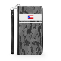 Thumbnail for Grey Camo PR Flag Phone Wallet / Case
