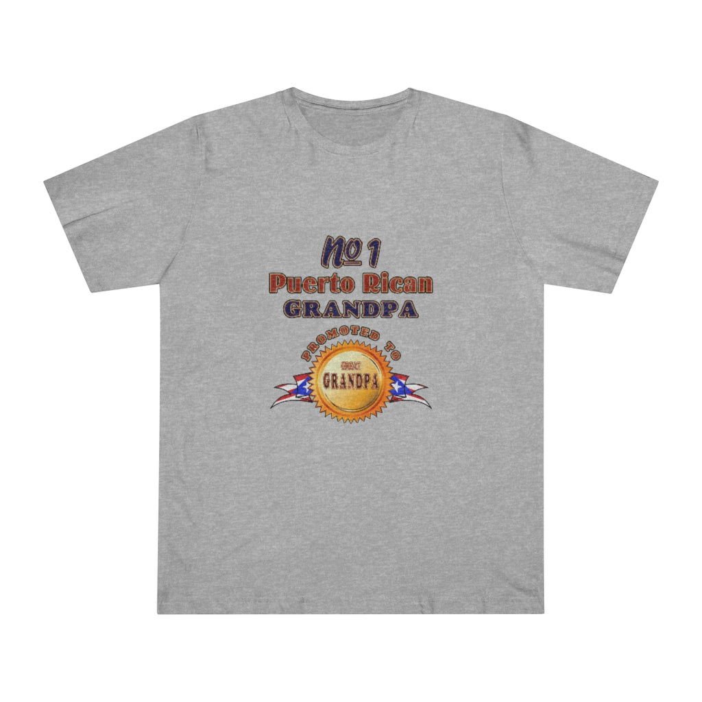 #1 Grandpa Promoted To Great Grandpa Deluxe T-shirt