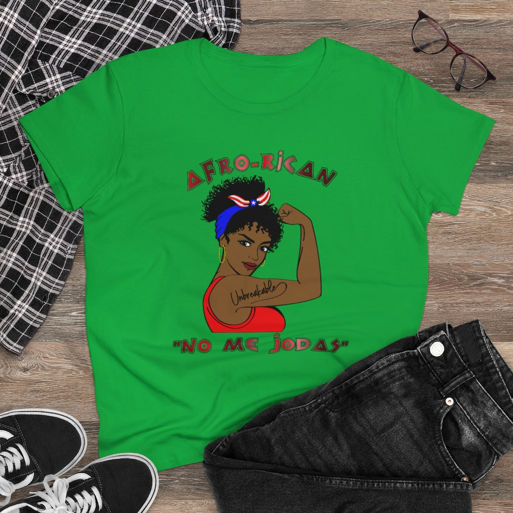 Afro-Rican "Don't Fck With Me" Women's Heavy Cotton Tee