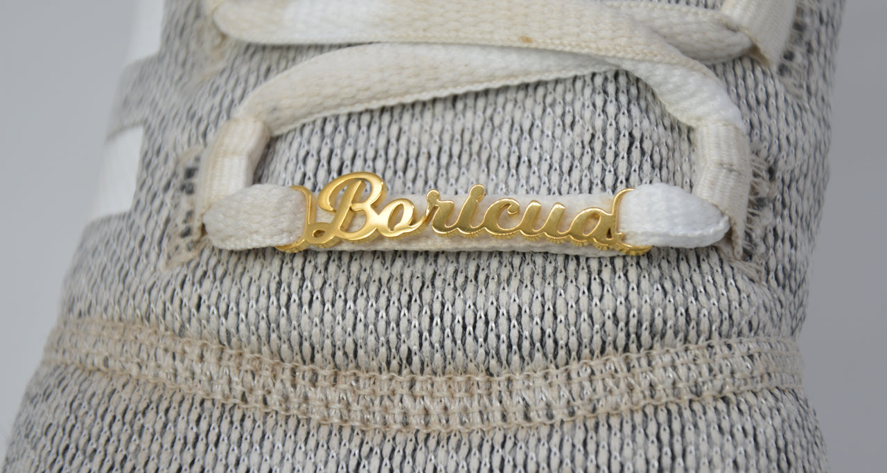 Boricua Shoe Lace Charm - Gold or Silver