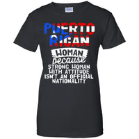 Thumbnail for Ladies Tee - Puerto Rican Woman Because...