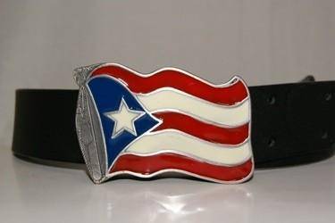 Belt Bukle - Puerto Rico Flag