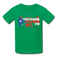 Thumbnail for 100% Boricua Kids' T-Shirt - kelly green