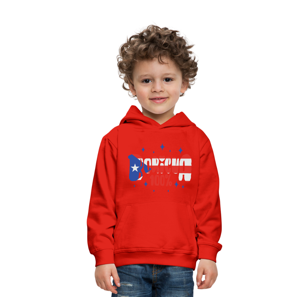 100% Boricua Kids‘ Premium Hoodie - red