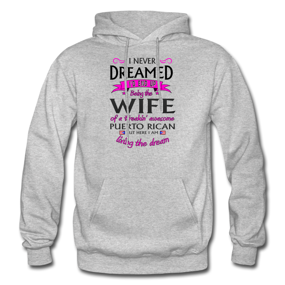 WIFE of Awesome PR HD Pullover Hoodie - heather gray