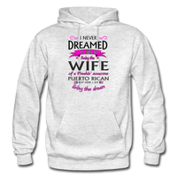 Thumbnail for WIFE of Awesome PR HD Pullover Hoodie - light heather gray